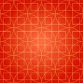 Chinese Traditional Seamless Background, Red And Golden Royalty Free Stock Photo