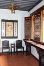 Chinese Traditional study room, featuring classical Chinese study and calligraphy room Royalty Free Stock Photo