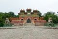 Chinese traditional style building in an ancient garden, north c