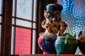 A Chinese traditional Tang Sancai Panlong vase Royalty Free Stock Photo