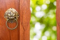 Chinese Traditional Wooden Door Royalty Free Stock Photo