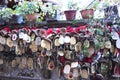 Chinese typical hanging objects - Wooden decorations Royalty Free Stock Photo