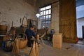 Chinese umbrella factory workers