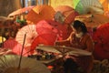 Chinese umbrella factory workers