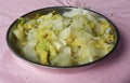 Chinese vegetable dish braised napa cabbage Royalty Free Stock Photo