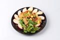 Chinese Vegetable festival food as fried cashews nut and ginkgo with mixed vegetables, 