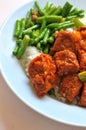 Chinese vegetarian mock chicken cuisine Royalty Free Stock Photo