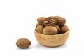 Chinese walnut kernels dried fruit food. Royalty Free Stock Photo