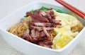 Chinese Wanton Noodles Royalty Free Stock Photo