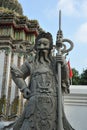 Chinese Warrior Statue Royalty Free Stock Photo