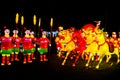 Chinese warriors and horses lanterns