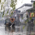 The Chinese water town - Xitang Royalty Free Stock Photo