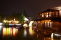 The Chinese watery town buildings Royalty Free Stock Photo