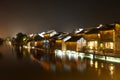 The Chinese watery town buildings Royalty Free Stock Photo