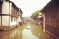 The Chinese watery town buildings Royalty Free Stock Photo