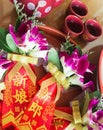 Chinese wedding corsage