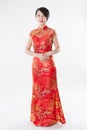 Chinese woman in cheongsam