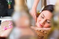 Chinese Woman having wellness massage Royalty Free Stock Photo