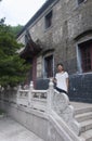 Chinese woman at Jinshan Temple Zhenjiang China
