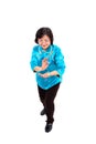 Chinese Woman performs Tai Chi Royalty Free Stock Photo