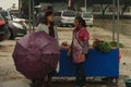 Chinese woman - the seller and the buyer in the rural market