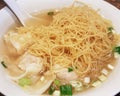 Chinese Wonton Noodle Soup Royalty Free Stock Photo