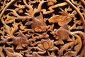 Chinese wood carving Royalty Free Stock Photo
