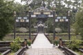 Chinese wooden archway. Hue, Vietnam