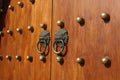 Chinese wooden door Royalty Free Stock Photo