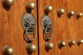 Chinese wooden door Royalty Free Stock Photo