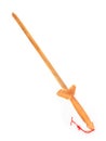 Chinese wooden sword isolated