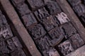 Chinese wooden typescript letters