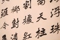 Chinese Word,Chinese Calligraphy Royalty Free Stock Photo