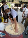 Chinese worker making Bosi sugar