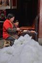 Chinese workers making toys