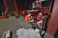 Chinese workers making toys