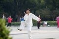 Chinese wushu-taiji Royalty Free Stock Photo