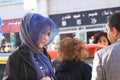 Chinese Xinjiang people on the street