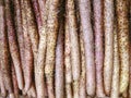 Chinese yam for sale Royalty Free Stock Photo