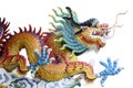 Chinese yellow dragon Royalty Free Stock Photo