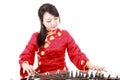 Chinese zither performer Royalty Free Stock Photo