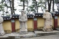 Chinese Zodiac Animal Statues in Haedong Yonggungsa temple for korean people foreign travelers travel visit and respect praying