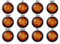 Chinese Zodiac buttons