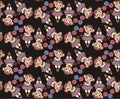 Chinese zodiac. New year monkey 2016. Seamless pattern, fabric. Winter Christmas design. Royalty Free Stock Photo