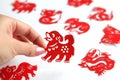 Chinese zodiac papercutting, Year of dog