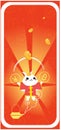 Chinese zodiac year of the dragon 2024, lucky card template, posters, greeting cards design