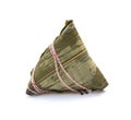 Chinese ZongZi on white Royalty Free Stock Photo