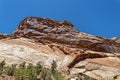Chinle formations near the Capitol Gorge trailhead at Capitol Reef National Park, Utah, USA Royalty Free Stock Photo