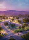 Chino Hills, California, United States. Generative AI. Royalty Free Stock Photo