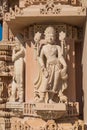 Carving of Goddess of Fire Agni on Exterior of the BAPS Shri Swaminarayan Mandir in Chino Hills, CA